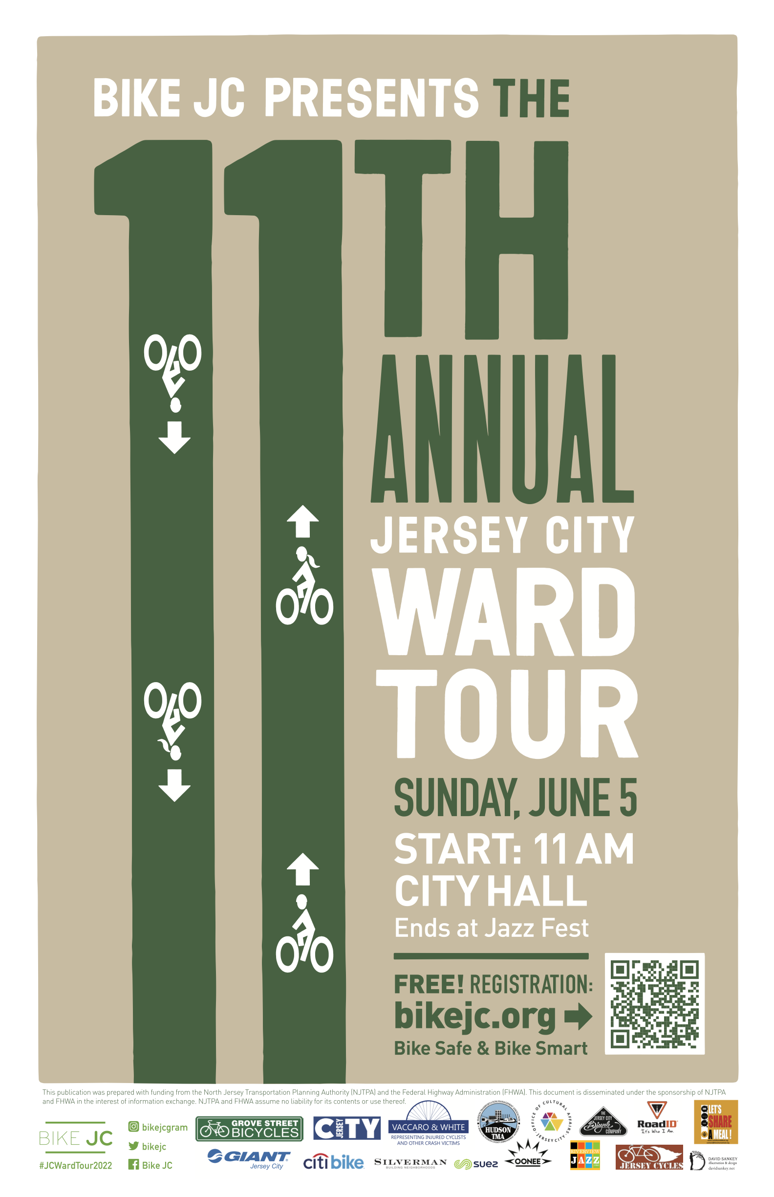 bike jc ward tour poster